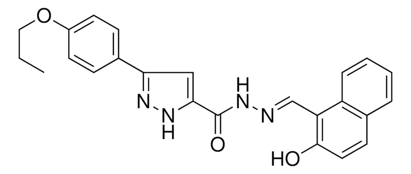 Sigma-Aldrich N'-((2-HO-1-NAPHTHYL)METHYLENE)-3-(4-PROPOXYPHENYL)-1H-PYRAZOLE-5-CARBOHYDRAZIDE,AldrichCPR