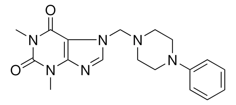Sigma-Aldrich 1,3-DIMETHYL-7-((4-PHENYL-1-PIPERAZINYL)METHYL)-3,7-DIHYDRO-1H-PURINE-2,6-DIONE,AldrichCPR