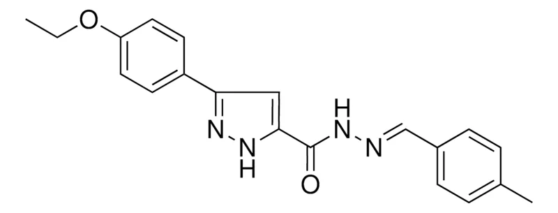 Sigma-Aldrich 5-(4-ETHOXY-PH)-2H-PYRAZOLE-3-CARBOXYLIC ACID (4-METHYL-BENZYLIDENE)-HYDRAZIDE,AldrichCPR
