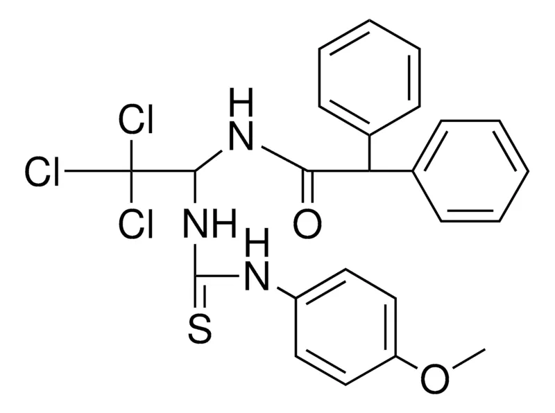 Sigma-Aldrich 2,2-DIPHENYL-N-(2,2,2-TRICHLORO-1-(3-(4-MEO-PHENYL)-THIOUREIDO)-ETHYL)-ACETAMIDE,AldrichCPR