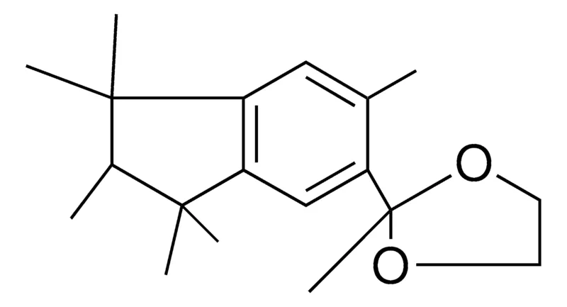 Sigma-Aldrich 2-(1,1,2,3,3,6-HEXAMETHYL-INDAN-5-YL)-2-METHYL-(1,3)DIOXOLANE,AldrichCPR