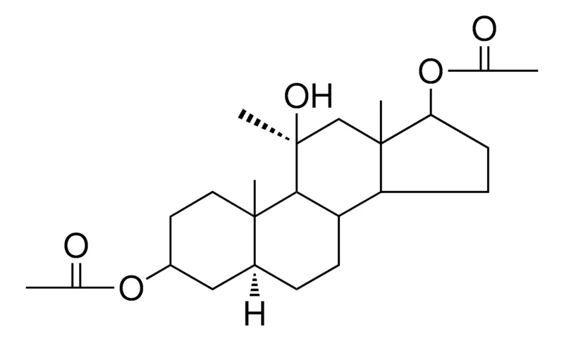 Sigma-Aldrich 11-BETA-HYDROXY-11-ALPHA-METHYL-5-ALPHA-ANDROSTANE-3-BETA,17-BETA-DIYL DIACETATE,AldrichCPR