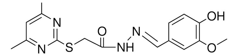 Sigma-Aldrich 2-(4,6-DI-ME-PYRIMIDIN-2-YLSULFANYL)-ACETIC ACID (HO-MEO-BENZYLIDENE)-HYDRAZIDE,AldrichCPR