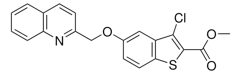 Sigma-Aldrich METHYL 3-CHLORO-5-(2-QUINOLINYLMETHOXY)-1-BENZOTHIOPHENE-2-CARBOXYLATE,AldrichCPR