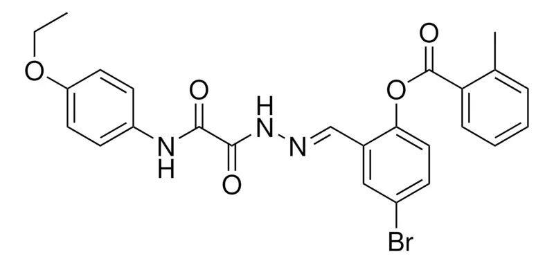 Sigma-Aldrich 4-BR-2-(2-((4-ETHOXYANILINO)(OXO)ACETYL)CARBOHYDRAZONOYL)PHENYL 2-METHYLBENZOATE,AldrichCPR