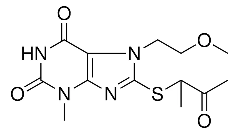 Sigma-Aldrich 7-(2-METHOXY-ET)-3-ME-8-((1-ME-2-OXOPROPYL)THIO)-3,7-DIHYDRO-1H-PURINE-2,6-DIONE,AldrichCPR