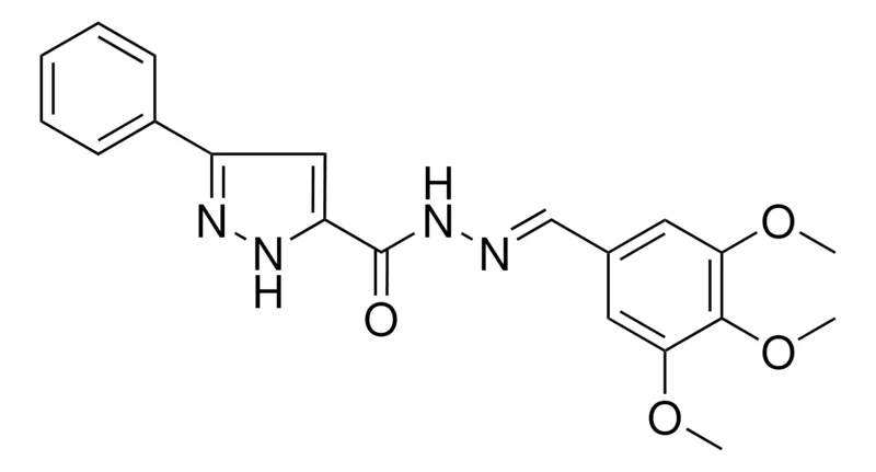 Sigma-Aldrich 5-PHENYL-2H-PYRAZOLE-3-CARBOXYLIC ACID (3,4,5-TRIMETHOXY-BENZYLIDENE)-HYDRAZIDE,AldrichCPR