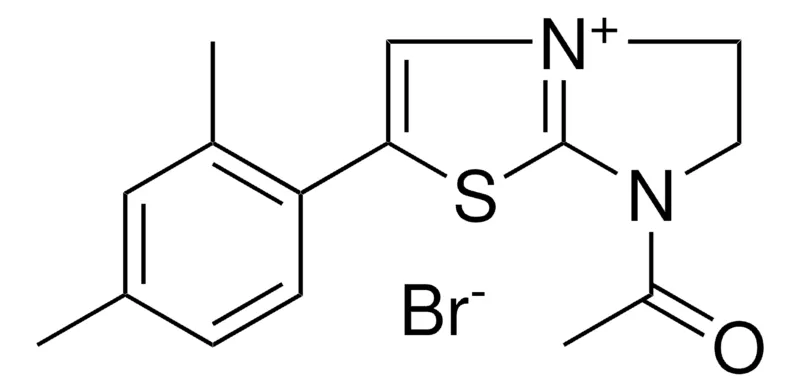 Sigma-Aldrich 7-AC-2-(2,4-DIMETHYLPHENYL)-5H,6H,7H-IMIDAZO(2,1-B)(1,3)THIAZOL-4-IUM BROMIDE,AldrichCPR