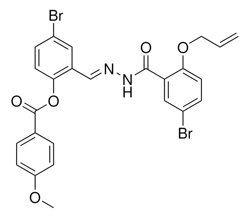 Sigma-Aldrich 2-(2-(2-(ALLYLOXY)-5-BR-BENZOYL)CARBOHYDRAZONOYL)-4-BR-PHENYL 4-METHOXYBENZOATE,AldrichCPR