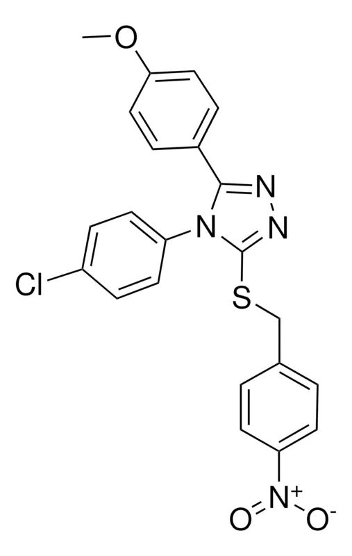 Sigma-Aldrich 4-(4-CHLOROPHENYL)-3-(4-METHOXYPHENYL)-5-((4-NITROBENZYL)THIO)-4H-1,2,4-TRIAZOLE,AldrichCPR