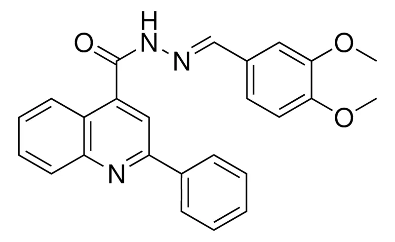 Sigma-Aldrich 2-PHENYL-QUINOLINE-4-CARBOXYLIC ACID (3,4-DIMETHOXY-BENZYLIDENE)-HYDRAZIDE,AldrichCPR