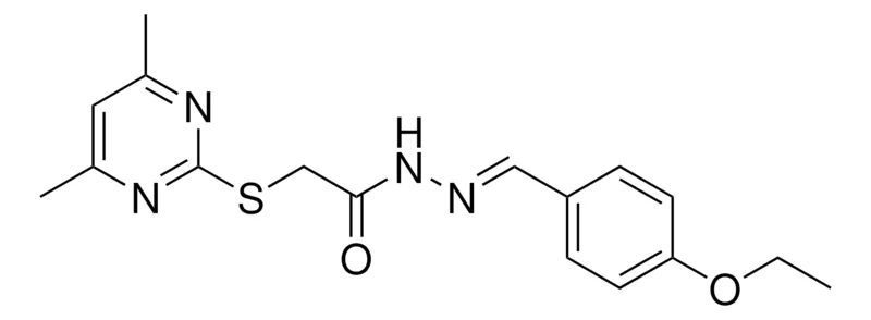 Sigma-Aldrich 2-(4,6-DI-ME-PYRIMIDIN-2-YLSULFANYL)-ACETIC ACID (4-ETHOXY-BENZYLIDENE)HYDRAZIDE,AldrichCPR