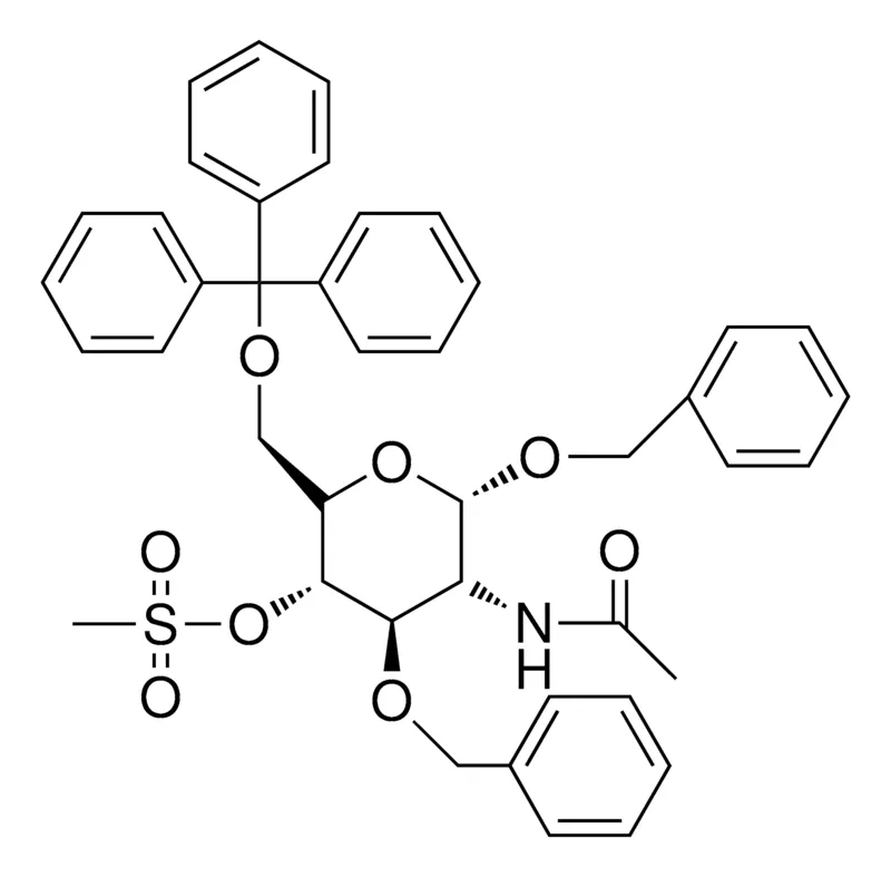 Sigma-Aldrich METHANESULFONIC ACID AC-AMINO-4,6-BIS-BENZYLOXY-2-TRITYLOXYMETHYL-PYRAN-YL ESTER,AldrichCPR