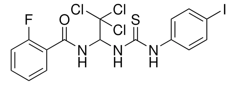 Sigma-Aldrich 2-FLUORO-N-(2,2,2-TRICHLORO-1-(3-(4-IODO-PHENYL)-THIOUREIDO)-ETHYL)-BENZAMIDE,AldrichCPR