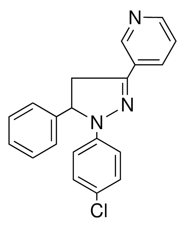 Sigma-Aldrich 3-(1-(4-CHLORO-PHENYL)-5-PHENYL-4,5-DIHYDRO-1H-PYRAZOL-3-YL)-PYRIDINE,AldrichCPR