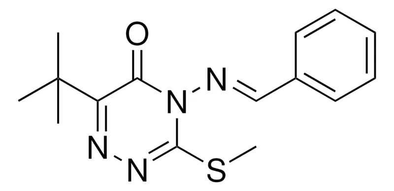 Sigma-Aldrich 4-(BENZYLIDENE-AMINO)-6-TERT-BUTYL-3-METHYLSULFANYL-4H-(1,2,4)TRIAZIN-5-ONE,AldrichCPR