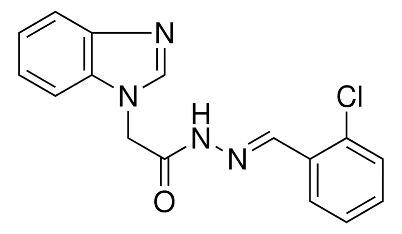 Sigma-Aldrich 2-BENZOIMIDAZOL-1-YL-ACETIC ACID (2-CHLORO-BENZYLIDENE)-HYDRAZIDE,AldrichCPR