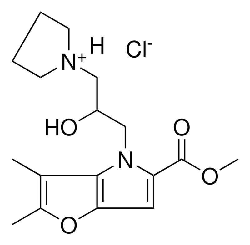 Sigma-Aldrich 1-{2-HYDROXY-3-[5-(METHOXYCARBONYL)-2,3-DIMETHYL-4H-FURO[3,2-B]PYRROL-4-YL]PROPYL}PYRROLIDINIUM CHLORIDE，AldrichCPR
