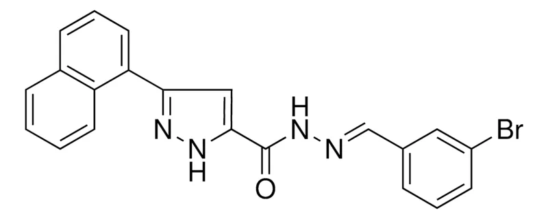 Sigma-Aldrich 5-NAPHTHALEN-1-YL-2H-PYRAZOLE-3-CARBOXYLIC ACID (3-BROMO-BENZYLIDENE)-HYDRAZIDE,AldrichCPR