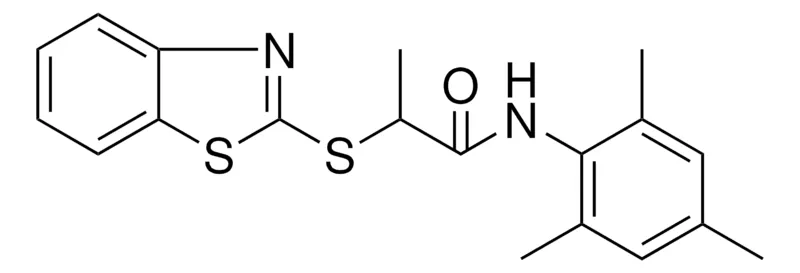 Sigma-Aldrich 2-(BENZOTHIAZOL-2-YLSULFANYL)-N-(2,4,6-TRIMETHYL-PHENYL)-PROPIONAMIDE,AldrichCPR