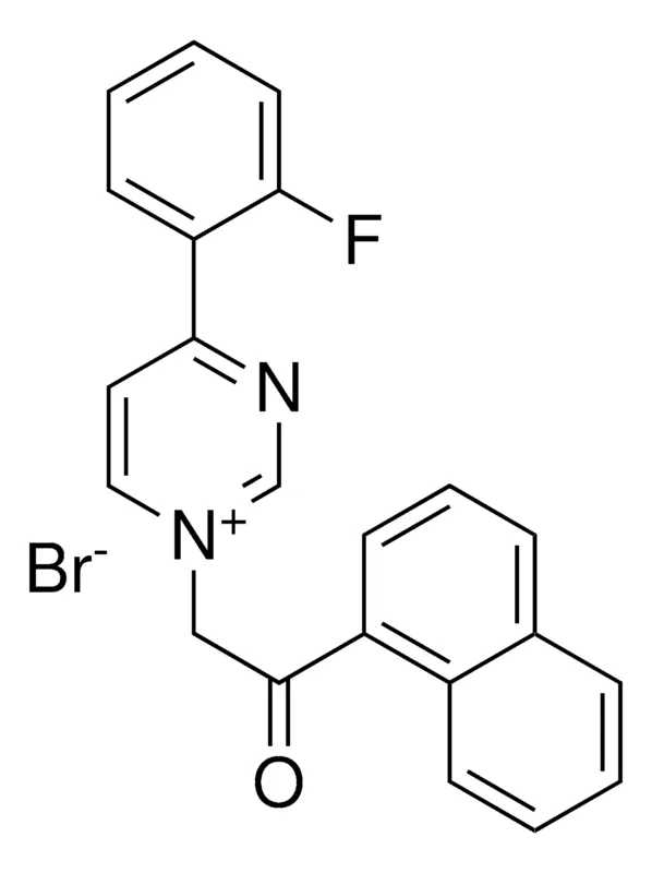 Sigma-Aldrich 4-(2-FLUOROPHENYL)-1-(2-(1-NAPHTHYL)-2-OXOETHYL)PYRIMIDIN-1-IUM BROMIDE，AldrichCPR