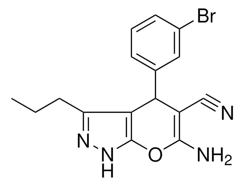 Sigma-Aldrich 6-AMINO-4-(3-BROMOPHENYL)-3-PR-1,4-DIHYDROPYRANO(2,3-C)PYRAZOLE-5-CARBONITRILE，AldrichCPR
