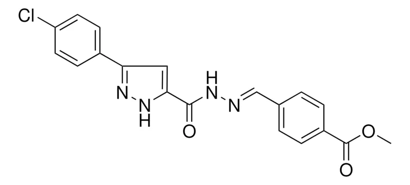 Sigma-Aldrich 4-((5-(4-CL-PH)-2H-PYRAZOLE-3-CARBONYL)-HYDRAZONOMETHYL)-BENZOIC ACID ME ESTER,AldrichCPR
