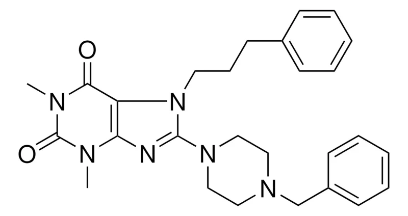 Sigma-Aldrich 8-(4-BENZYL-1-PIPERAZINYL)-1,3-DIMETHYL-7-(3-PHENYLPROPYL)-3,7-DIHYDRO-1H-PURINE-2,6-DIONE,AldrichCPR