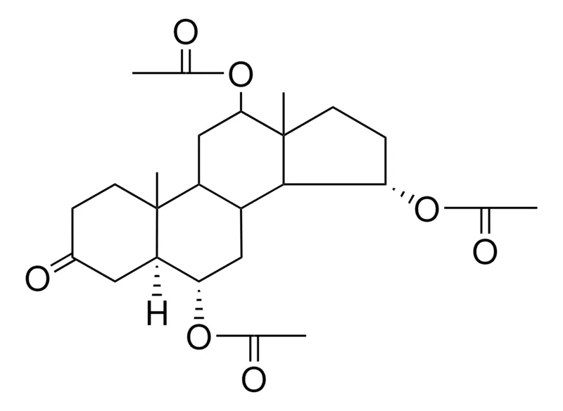 Sigma-Aldrich 3-OXO-5-ALPHA-ANDROSTANE-6-ALPHA,12-BETA,15-ALPHA-TRIYL TRIACETATE,AldrichCPR