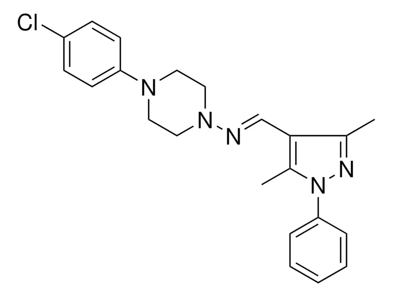 Sigma-Aldrich (4-(4-CL-PH)-PIPERAZIN-1-YL)-(3,5-DIMETHYL-1-PH-1H-PYRAZOL-4-YLMETHYLENE)-AMINE,AldrichCPR