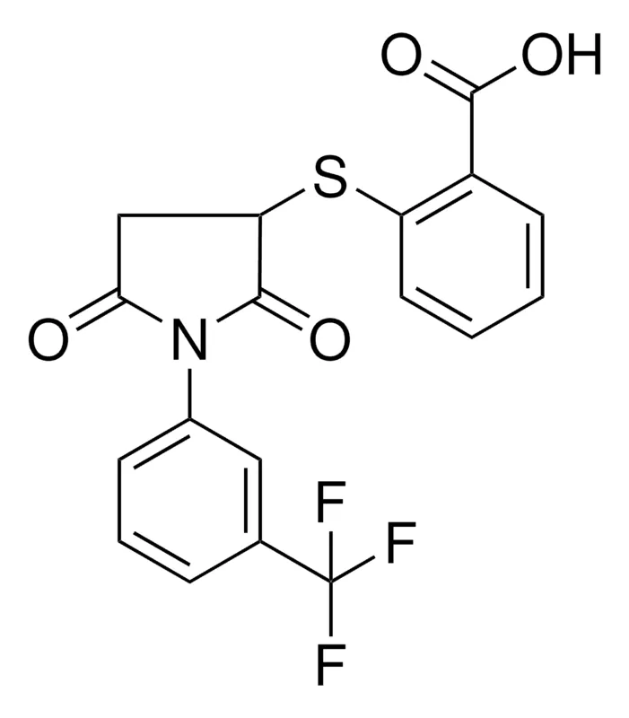 Sigma-Aldrich 2-(2,5-DIOXO-1-(3-TRIFLUOROMETHYL-PHENYL)-PYRROLIDIN-3-YLSULFANYL)-BENZOIC ACID，AldrichCPR