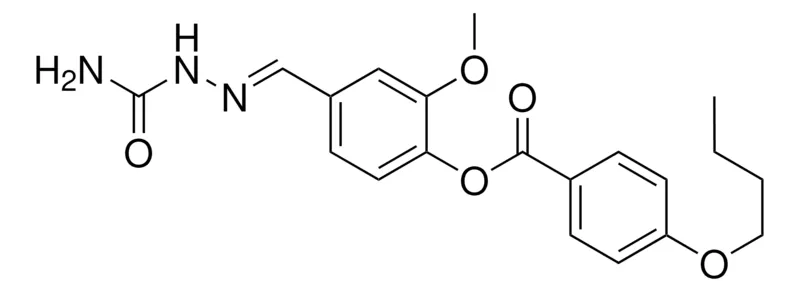 Sigma-Aldrich 4-(((AMINOCARBONYL)HYDRAZONO)METHYL)-2-METHOXYPHENYL 4-BUTOXYBENZOATE,AldrichCPR