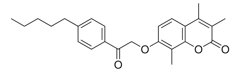 Sigma-Aldrich 3,4,8-TRIMETHYL-7-(2-OXO-2-(4-PENTYLPHENYL)ETHOXY)-2H-CHROMEN-2-ONE,AldrichCPR