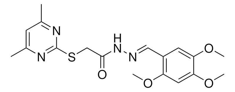 Sigma-Aldrich 2-[(4,6-DIMETHYL-2-PYRIMIDINYL)SULFANYL]-N'-[(E)-(2,4,5-TRIMETHOXYPHENYL)METHYLIDENE]ACETOHYDRAZIDE，AldrichCPR
