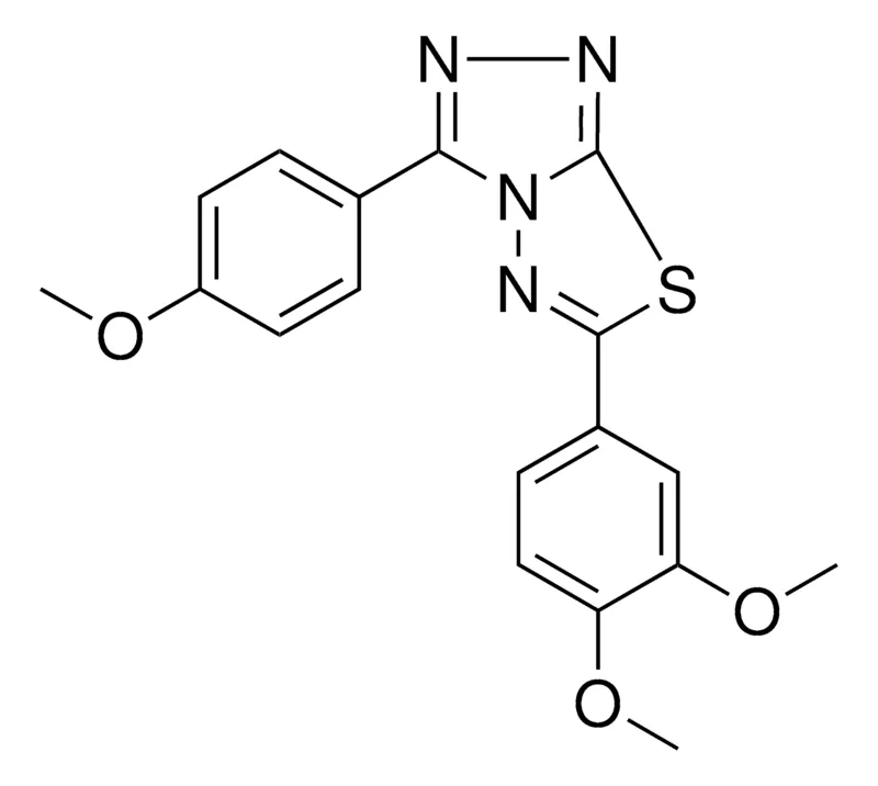 Sigma-Aldrich 6-(3,4-DIMETHOXY-PH)-3-(4-MEO-PHENYL)-(1,2,4)TRIAZOLO(3,4-B)(1,3,4)THIADIAZOLE,AldrichCPR