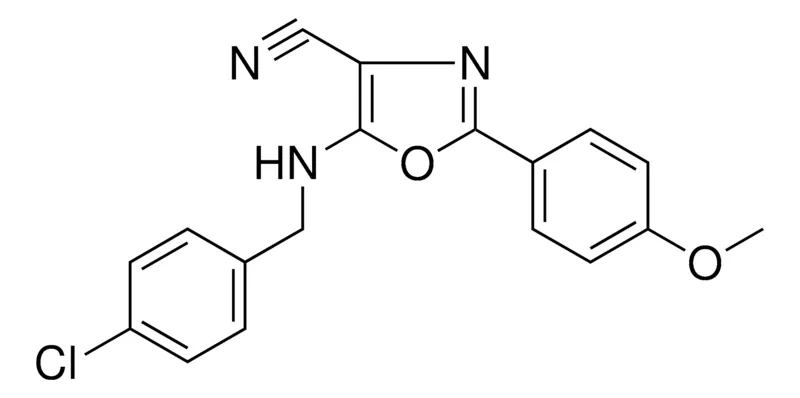 Sigma-Aldrich 5-((4-CHLOROBENZYL)AMINO)-2-(4-METHOXYPHENYL)-1,3-OXAZOLE-4-CARBONITRILE,AldrichCPR