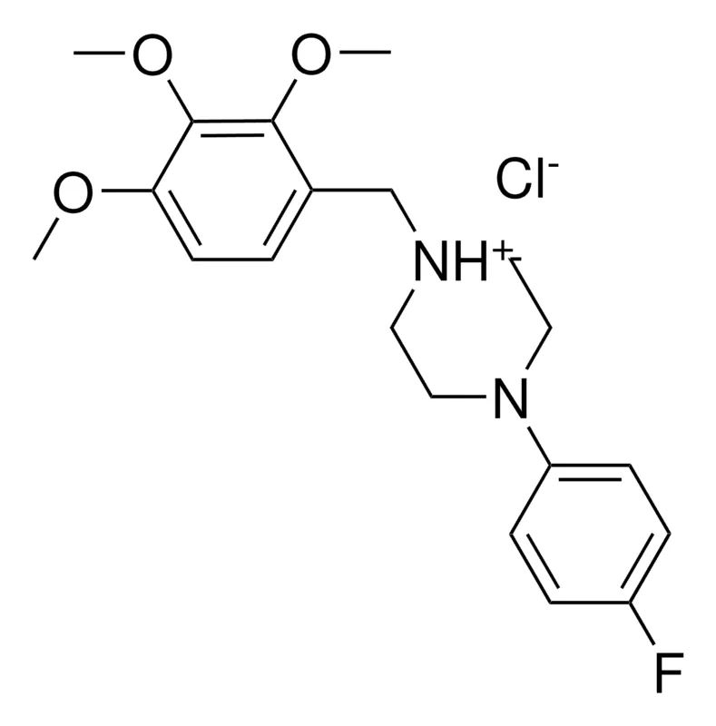 Sigma-Aldrich 1-(4-FLUOROPHENYL)-4-(2,3,4-TRIMETHOXYBENZYL)PIPERAZIN-4-IUM CHLORIDE,AldrichCPR
