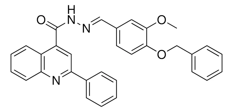 Sigma-Aldrich 2-PH-QUINOLINE-4-CARBOXYLIC ACID (4-BENZYLOXY-3-METHOXY-BENZYLIDENE)-HYDRAZIDE,AldrichCPR