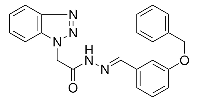 Sigma-Aldrich 2-BENZOTRIAZOL-1-YL-ACETIC ACID (3-BENZYLOXY-BENZYLIDENE)-HYDRAZIDE,AldrichCPR