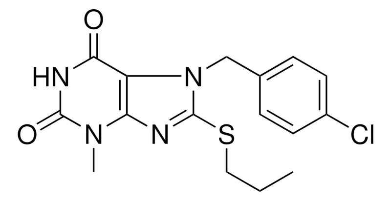 Sigma-Aldrich 7-(4-CHLORO-BENZYL)-3-METHYL-8-PROPYLSULFANYL-3,7-DIHYDRO-PURINE-2,6-DIONE,AldrichCPR