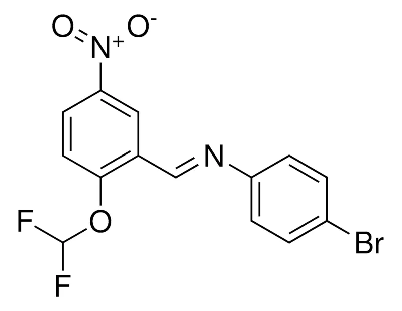 Sigma-Aldrich (4-BROMO-PHENYL)-(2-DIFLUOROMETHOXY-5-NITRO-BENZYLIDENE)-AMINE,AldrichCPR