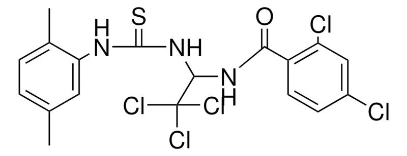 Sigma-Aldrich 2,4-DICHLORO-N-(2,2,2-TRICHLORO-1-(3-(2,5-DIMETHYL-PH)-THIOUREIDO)-ET)-BENZAMIDE,AldrichCPR