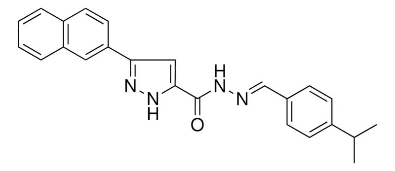 Sigma-Aldrich 5-NAPHTHALEN-2-YL2H-PYRAZOLE-3CARBOXYLIC ACID (4-ISOPROPYL-BENZYLIDENE)HYDRAZIDE,AldrichCPR