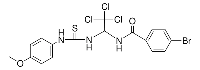 Sigma-Aldrich 4-BROMO-N-(2,2,2-TRICHLORO-1-(3-(4-METHOXY-PHENYL)-THIOUREIDO)-ETHYL)-BENZAMIDE,AldrichCPR