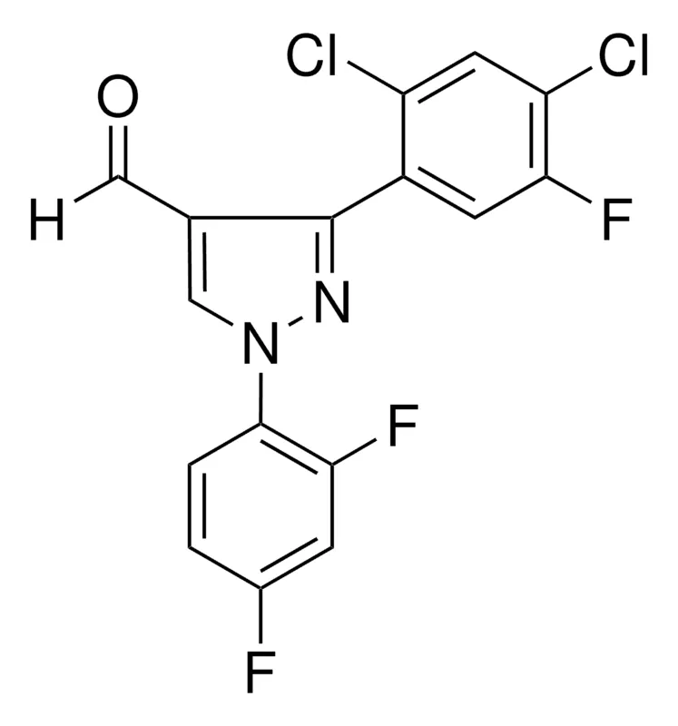 Sigma-Aldrich 3-(2,4-DICHLORO-5-FLUOROPHENYL)-1-(2,4-DIFLUOROPHENYL)-1H-PYRAZOLE-4-CARBALDEHYDE,AldrichCPR