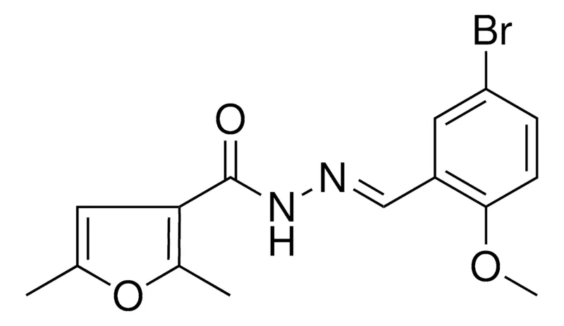 Sigma-Aldrich 2,5-DIMETHYL-FURAN-3-CARBOXYLIC ACID (5-BROMO-2-METHOXY-BENZYLIDENE)-HYDRAZIDE,AldrichCPR