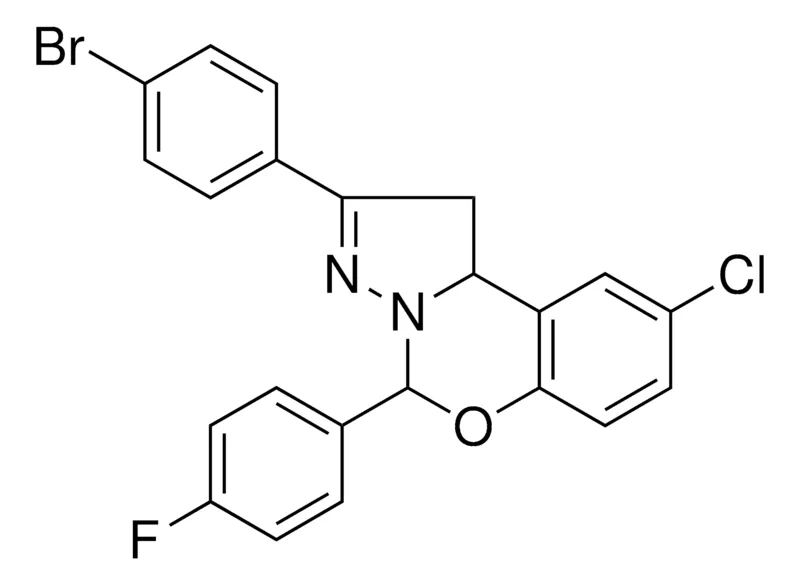 Sigma-Aldrich 2-(4-BR-PH)-8-CL-4-(4-F-PH)-1,9B-2H-5-OXA-3,3A-DIAZA-CYCLOPENTA(A)NAPHTHALENE,AldrichCPR