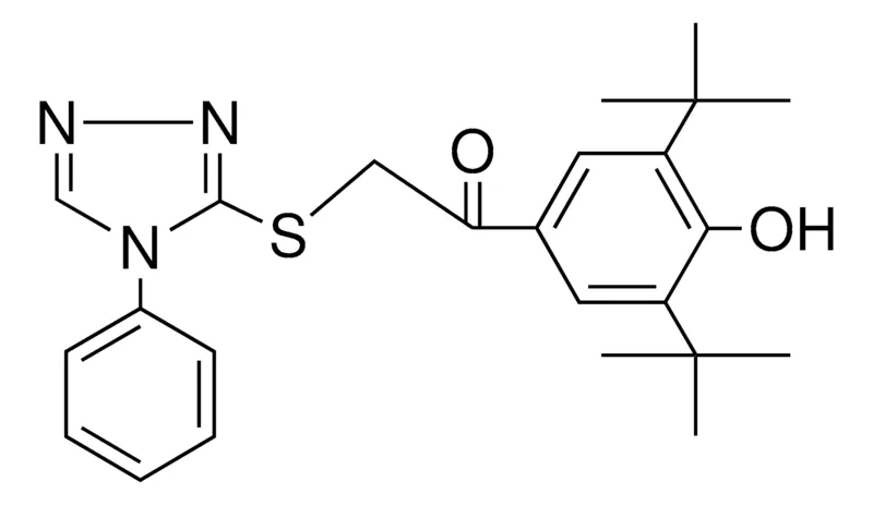 Sigma-Aldrich 1-(3,5-DI-TERT-BU-4-HO-PH)-2-(4-PHENYL-4H-(1,2,4)TRIAZOL-3-YLSULFANYL)-ETHANONE,AldrichCPR