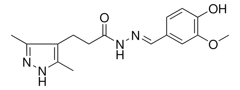 Sigma-Aldrich 3-(3,5-DIMETHYL-1H-PYRAZOL-4-YL)PROPIONIC ACID (4-HO-3-MEO-BENZYLIDENE)HYDRAZIDE,AldrichCPR
