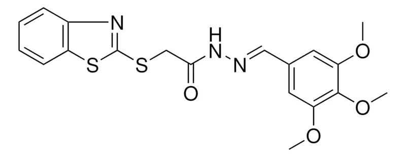 Sigma-Aldrich 2-(BENZOTHIAZOL-2-YLSULFANYL)ACETIC ACID (3,4,5-TRIMETHOXY-BENZYLIDENE)HYDRAZIDE,AldrichCPR